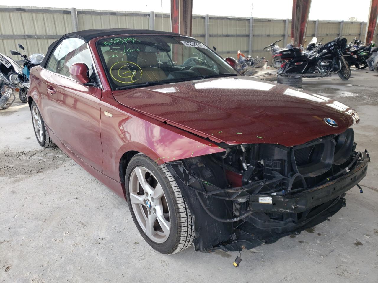 BMW 128 I 2013 with VIN WBAUN1C58DVR00635 - Photo from auction