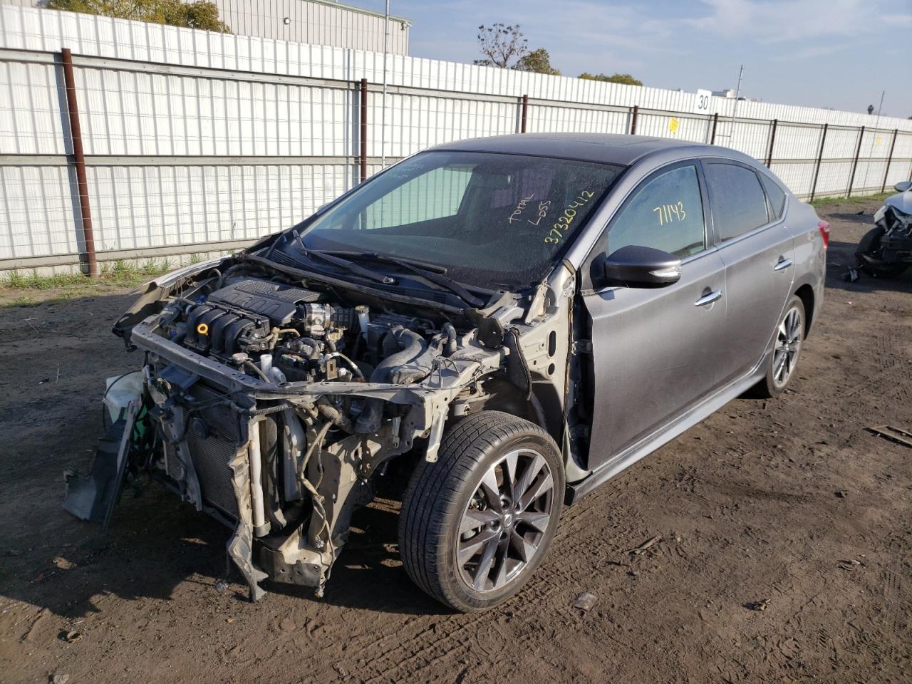 Photo 2 from auction – 2017 NISSAN SENTRA S with VIN 3N1AB7AP7HY283424