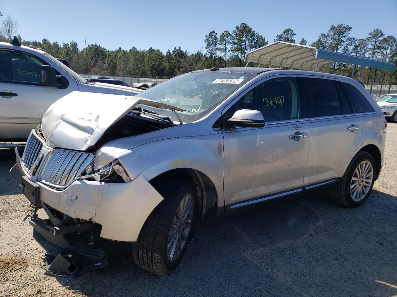 Photo 2 from auction – 2013 LINCOLN MKX with VIN 2LMDJ6JK2DBL08647