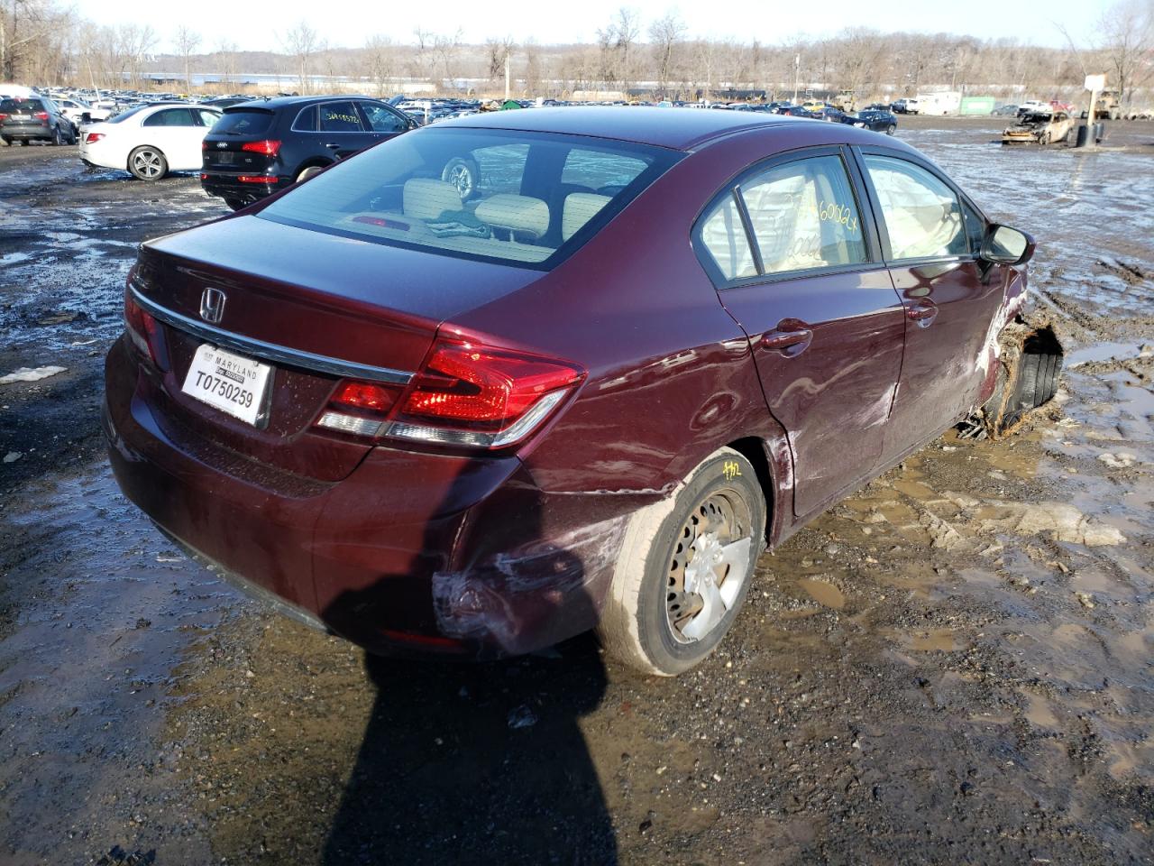 Photo 4 from auction – 2015 HONDA CIVIC LX with VIN 19XFB2F51FE200095