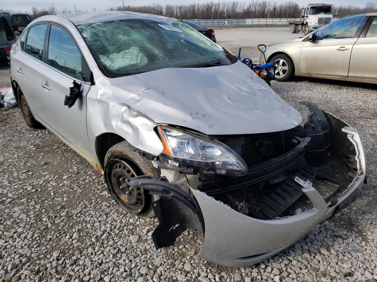 NISSAN SENTRA S 2013 with VIN 1N4AB7AP9DN908612 - Photo from auction