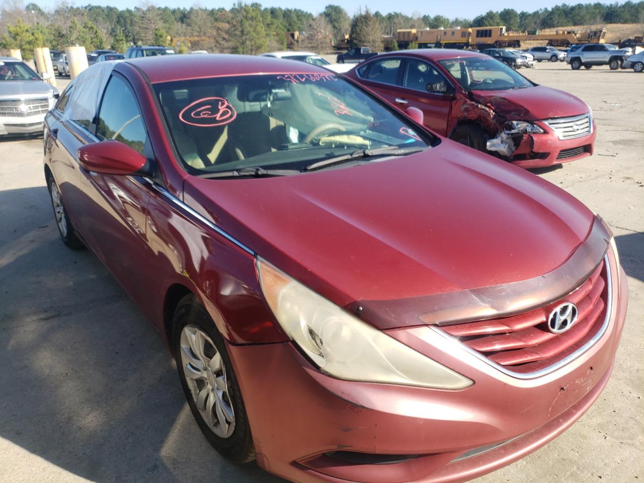 HYUNDAI SONATA GLS 2011 with VIN 5NPEB4AC3BH235076 - Photo from auction