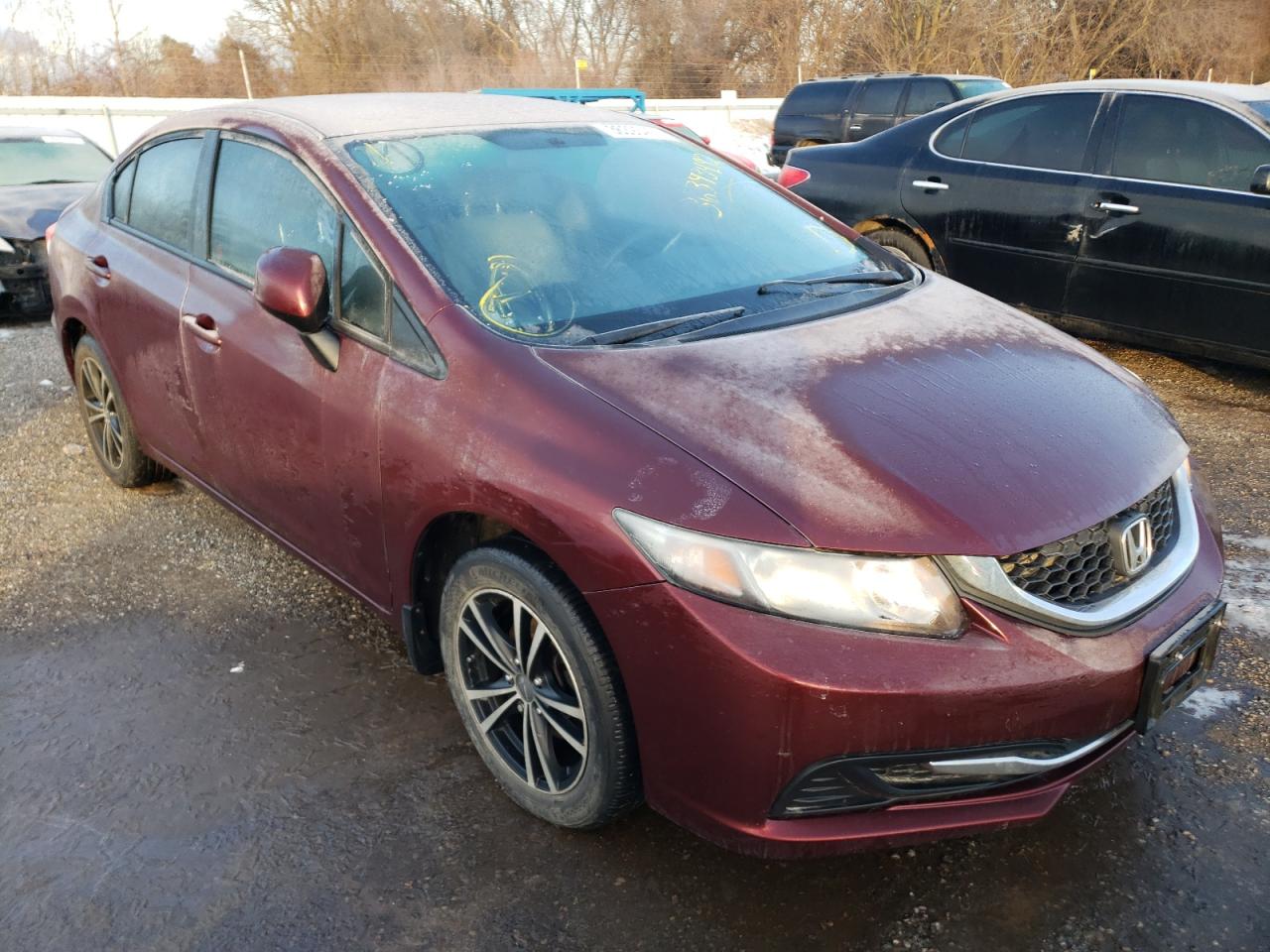 HONDA CIVIC LX 2013 with VIN 2HGFB2F48DH010756 - Photo from auction