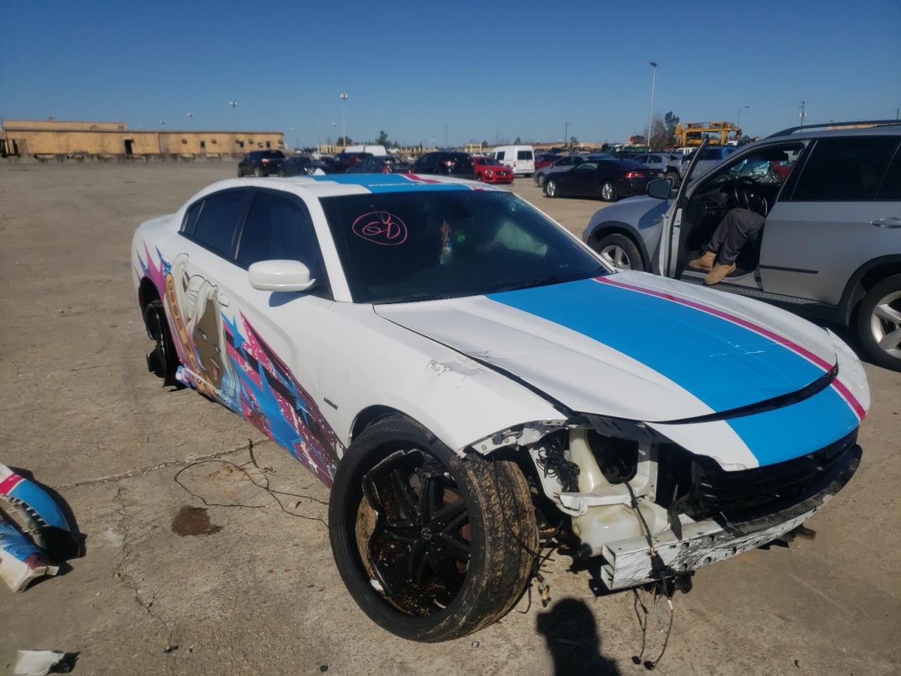 DODGE CHARGER R/ 2018 with VIN 2C3CDXCT0JH261095 - Photo from auction