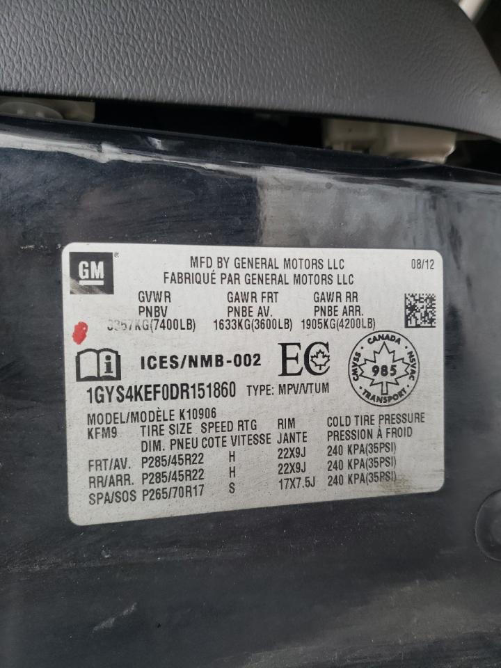 Photo 10 from auction – 2013 CADILLAC ESCALADE E with VIN 1GYS4KEF0DR151860