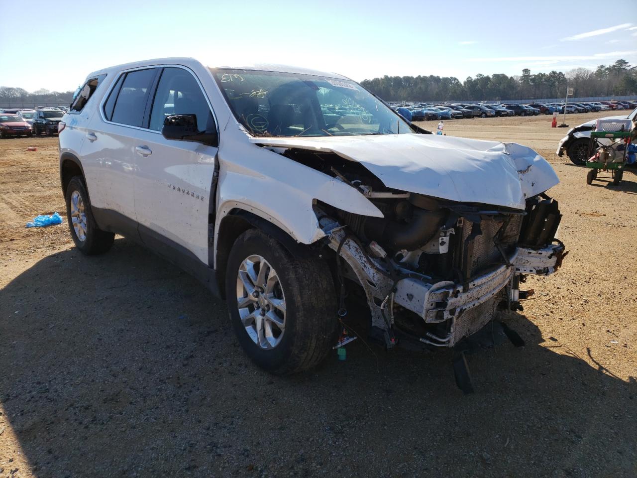 CHEVROLET TRAVERSE L 2021 with VIN 1GNERFKW6MJ193102 - Photo from auction