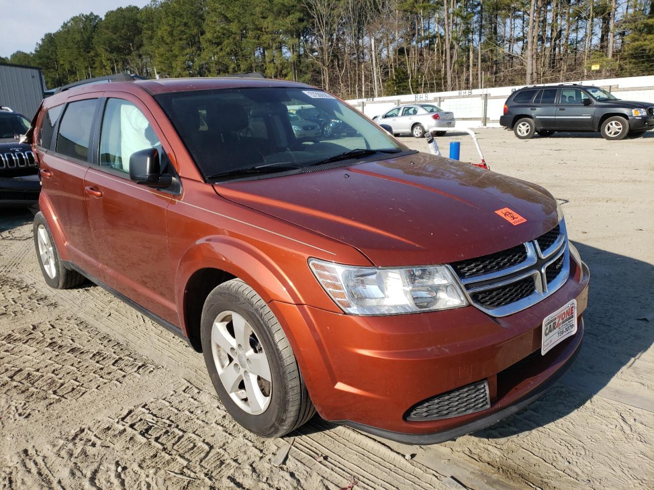 DODGE JOURNEY SE 2013 with VIN 3C4PDCABXDT556720 - Photo from auction