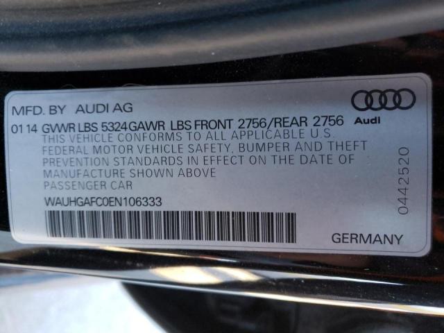 Photo 10 from auction – 2014 AUDI A6 PRESTIG with VIN WAUHGAFC0EN106333