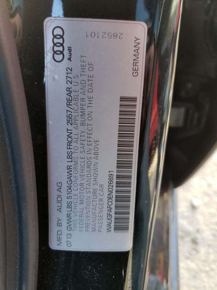 Photo 10 from auction – 2014 AUDI A6 PREMIUM with VIN WAUGFAFC0EN026691