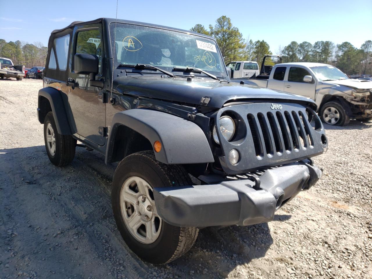JEEP WRANGLER 2017 with VIN 1C4AJWAG4HL622725 - Photo from auction