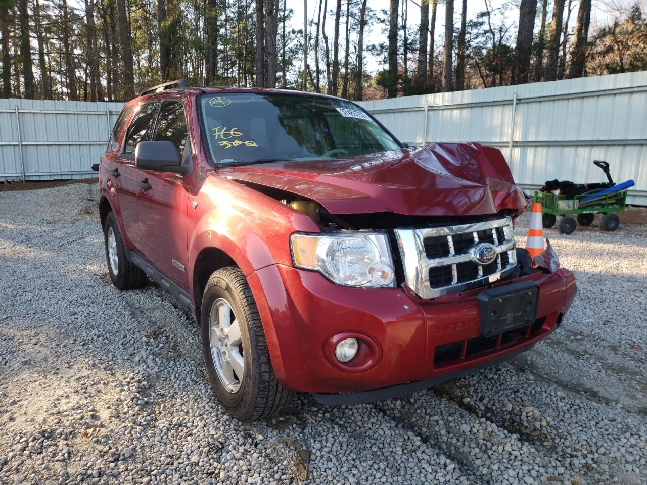 Photo 1 from auction – 2008 FORD ESCAPE XLT with VIN 1FMCU93198KE60067