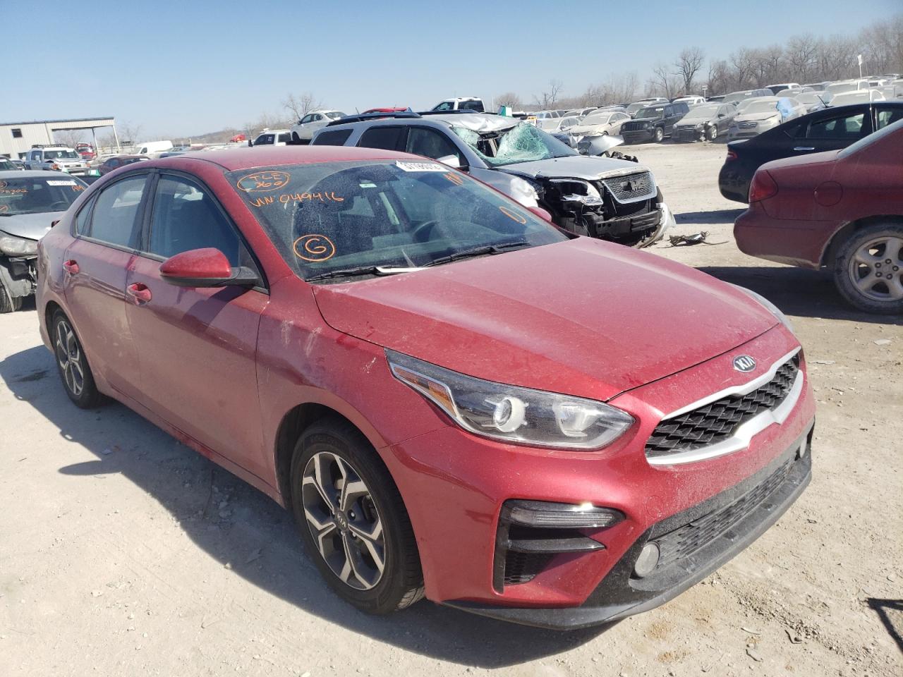 KIA FORTE FE 2019 with VIN 3KPF24AD0KE049416 - Photo from auction