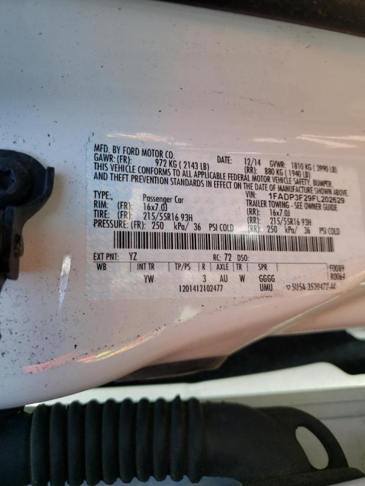 Photo 10 from auction – 2015 FORD FOCUS with VIN 1FADP3F29FL202629