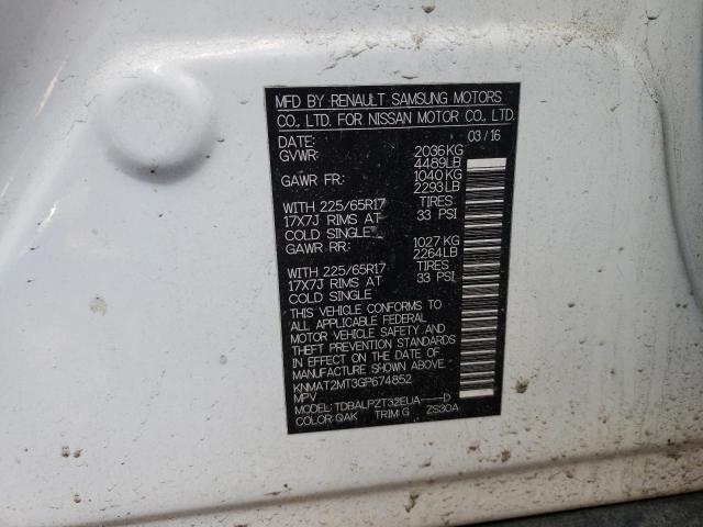 Photo 10 from auction – 2016 NISSAN ROGUE S with VIN KNMAT2MT3GP674852
