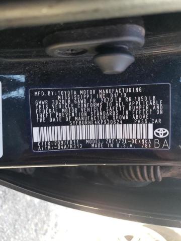 Photo 10 from auction – 2019 TOYOTA COROLLA L with VIN 5YFBURHE4KP930624