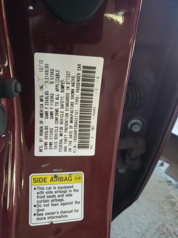 Photo 10 from auction – 2013 ACURA TL TECH with VIN 19UUA8F59DA007157