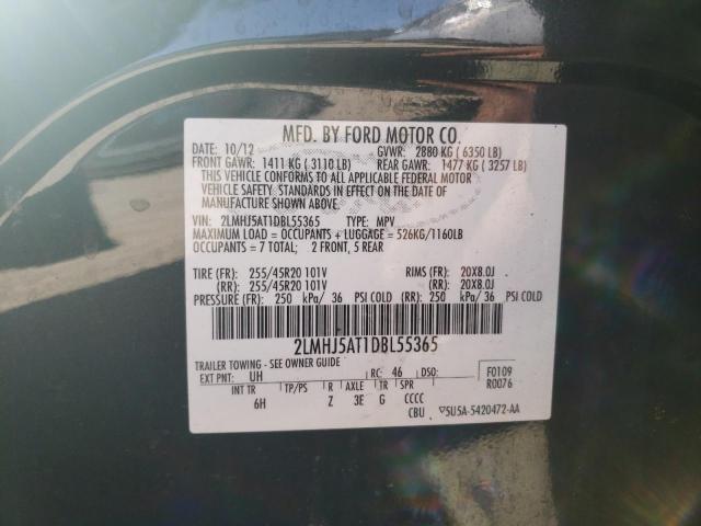 Photo 10 from auction – 2013 LINCOLN MKT with VIN 2LMHJ5AT1DBL55365