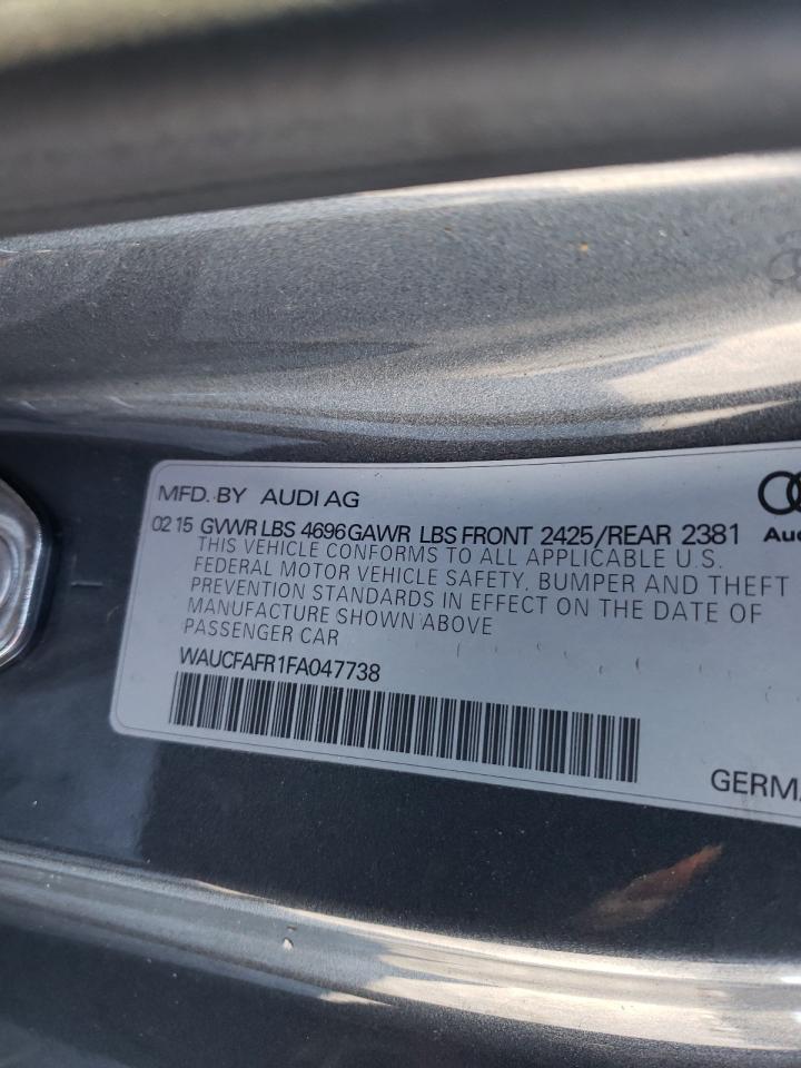Photo 10 from auction – 2015 AUDI A5 PREMIUM with VIN WAUCFAFR1FA047738