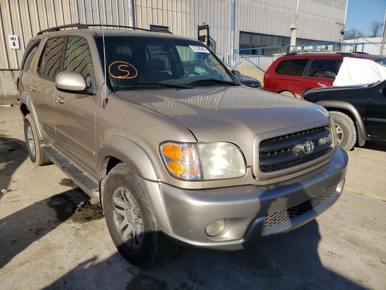 TOYOTA SEQUOIA SR 2003 with VIN 5TDBT44A73S168553 - Photo from auction