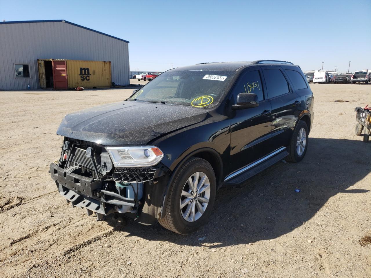 Photo 2 from auction – 2015 DODGE DURANGO SX with VIN 1C4RDHAG0FC100998