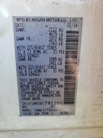 Photo 10 from auction – 2014 NISSAN ROGUE S with VIN 5N1AT2MV5EC791205