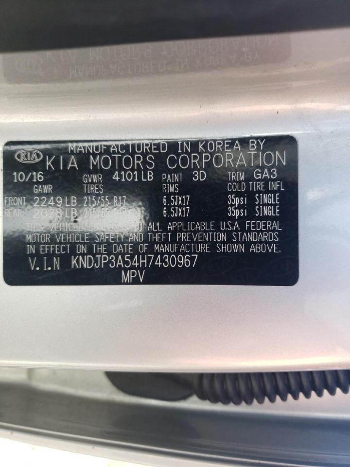 Photo 10 from auction – 2017 KIA SOUL + with VIN KNDJP3A54H7430967