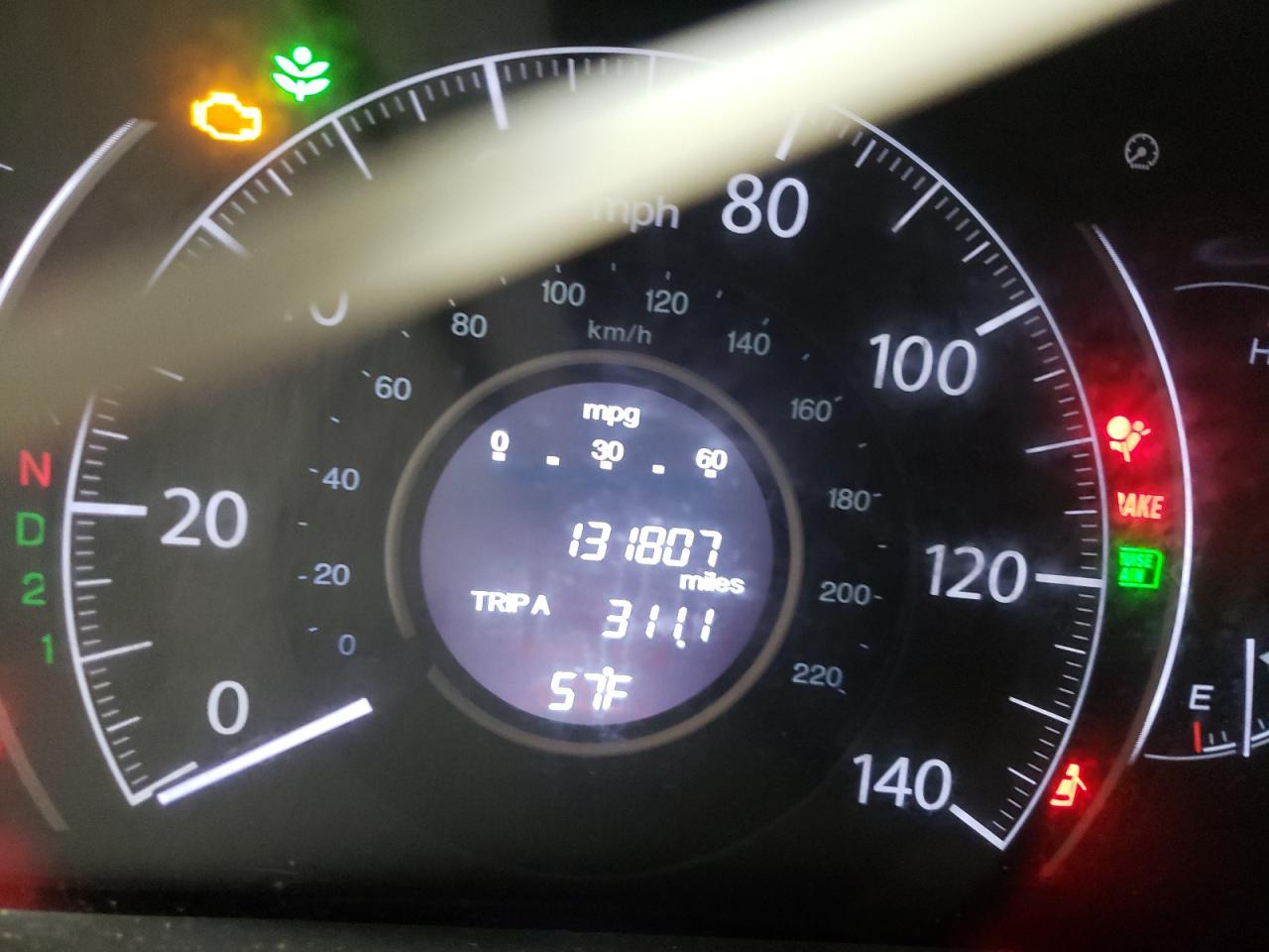Photo 8 from auction – 2014 HONDA CR-V LX with VIN 2HKRM4H30EH663404