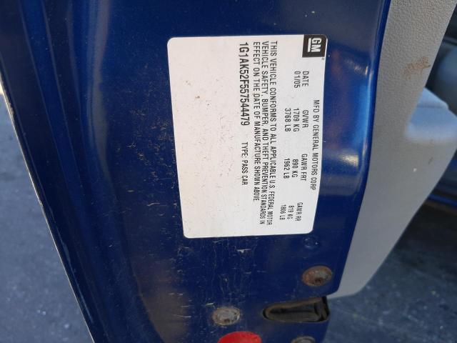 Photo 10 from auction – 2005 CHEVROLET COBALT with VIN 1G1AK52F557544479