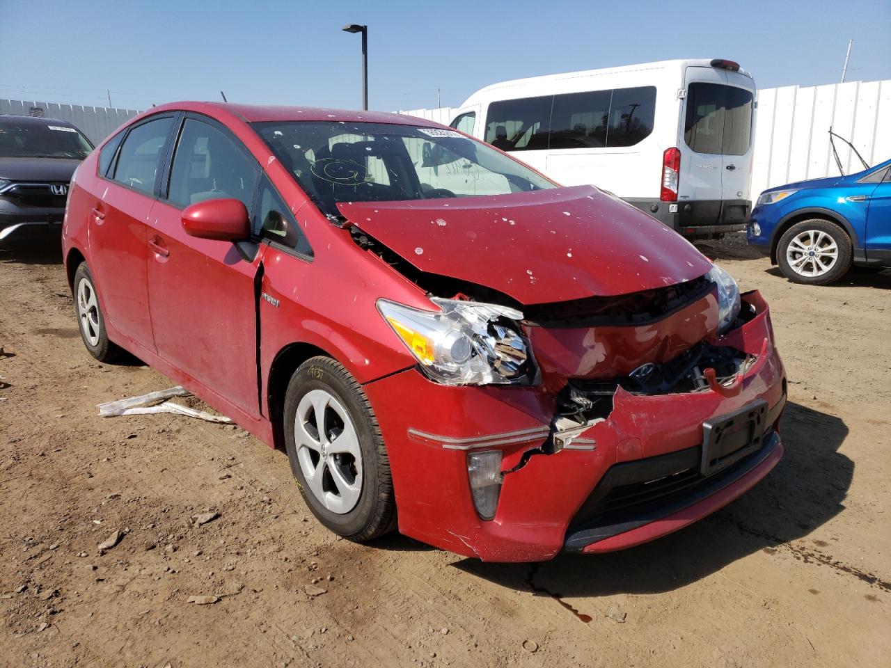 TOYOTA PRIUS 2012 with VIN JTDKN3DU9C1578072 - Photo from auction