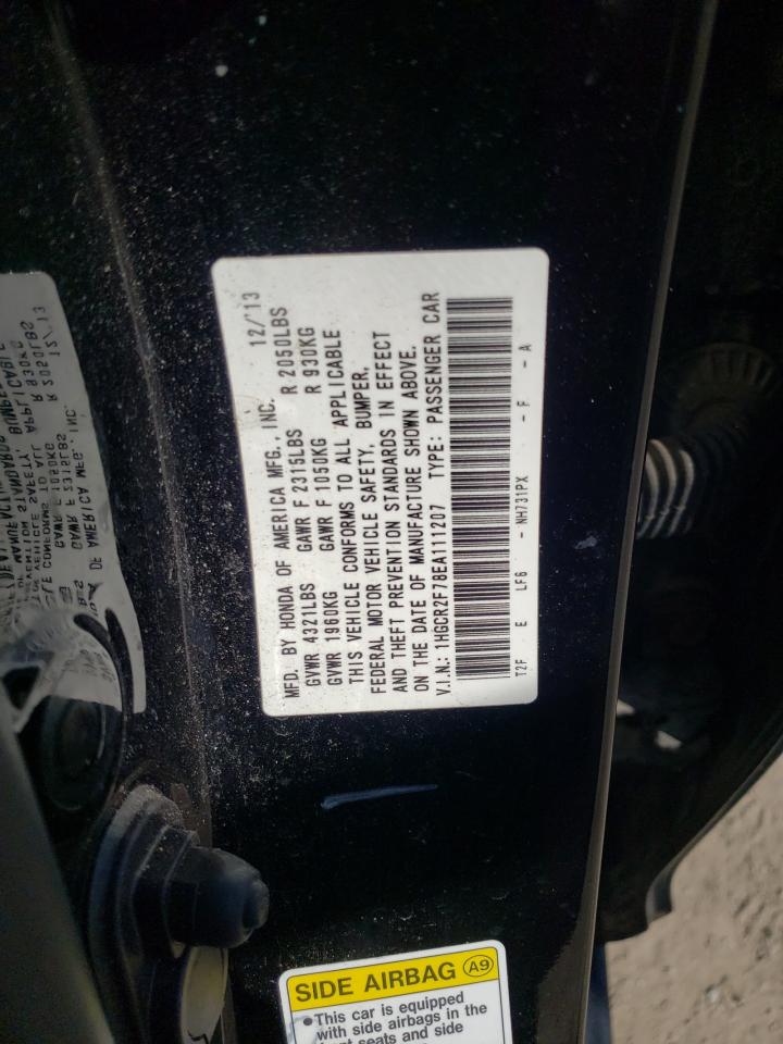 Photo 10 from auction – 2014 HONDA ACCORD EX with VIN 1HGCR2F78EA111207