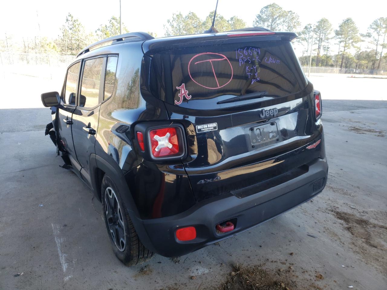 Photo 3 from auction – 2017 JEEP RENEGADE T with VIN ZACCJBCB6HPG61122