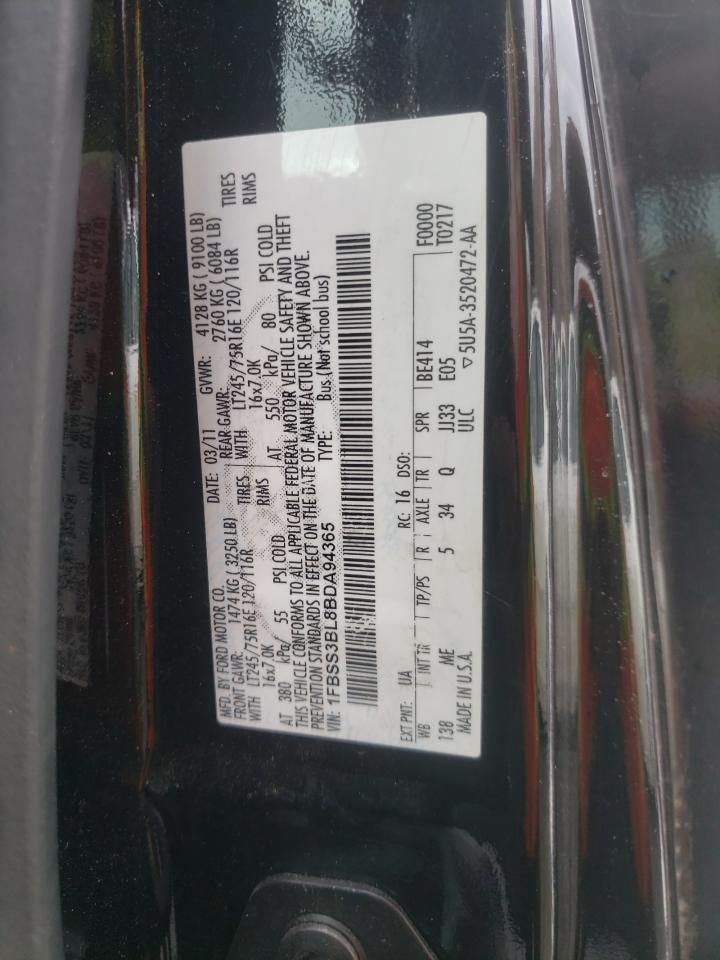 Photo 10 from auction – 2011 FORD ECONOLINE with VIN 1FBSS3BL8BDA94365