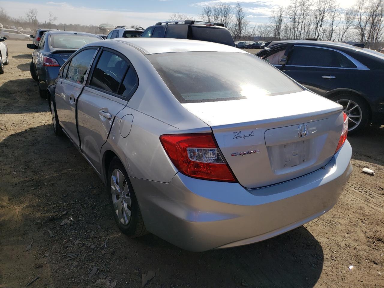 Photo 3 from auction – 2012 HONDA CIVIC LX with VIN 2HGFB2F5XCH312184
