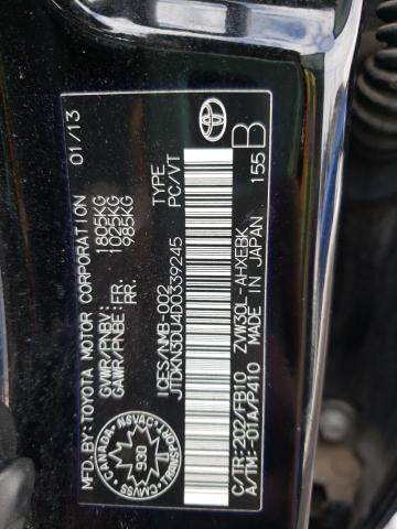 Photo 10 from auction – 2013 TOYOTA PRIUS with VIN JTDKN3DU4D0339245