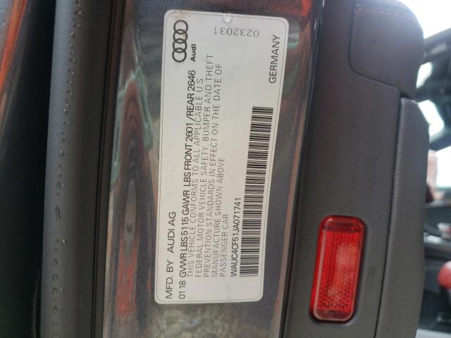 Photo 10 from auction – 2018 AUDI S5 PRESTIG with VIN WAUC4CF51JA071741