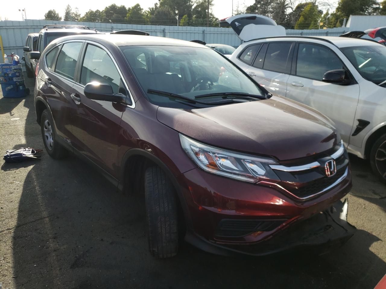 HONDA CR-V LX 2015 with VIN 5J6RM4H34FL084195 - Photo from auction