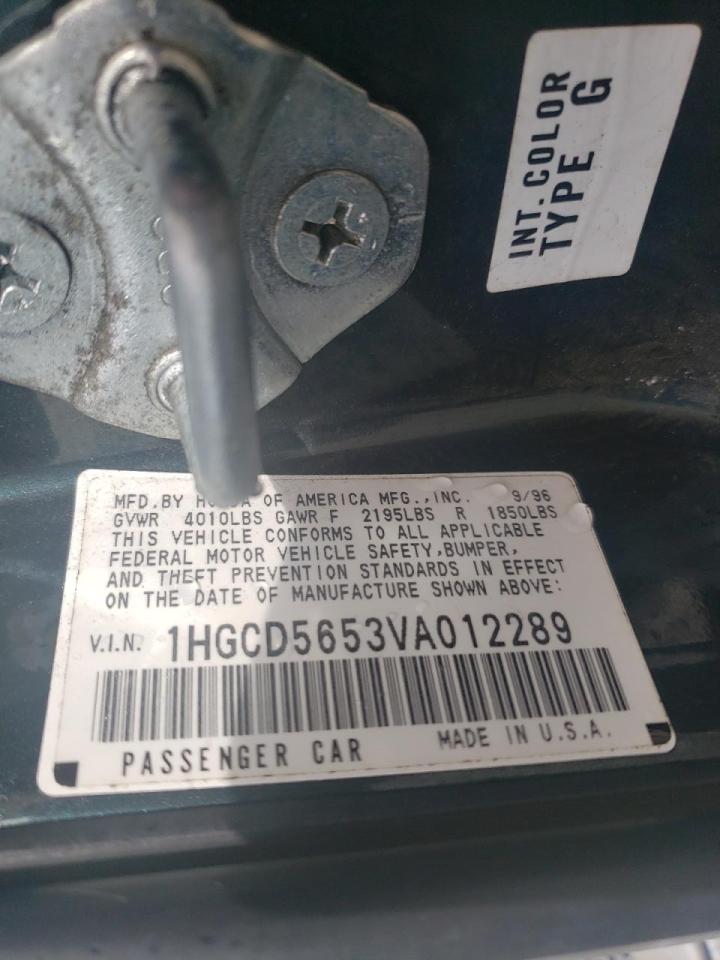 Photo 10 from auction – 1997 HONDA ACCORD EX with VIN 1HGCD5653VA012289