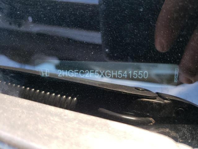 Photo 10 from auction – 2016 HONDA CIVIC LX with VIN 2HGFC2F5XGH541550
