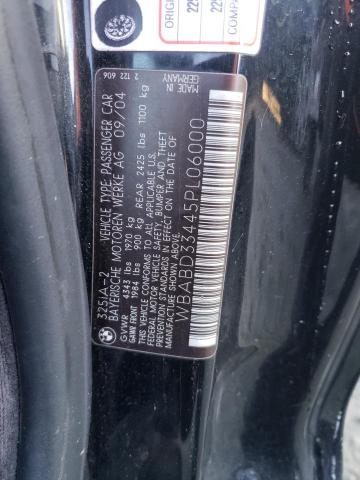 Photo 10 from auction – 2005 BMW 325 CI with VIN WBABD33445PL06000
