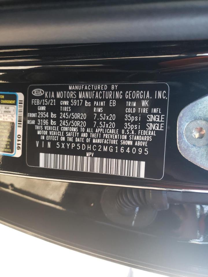 Photo 10 from auction – 2021 KIA TELLURIDE with VIN 5XYP5DHC2MG164095