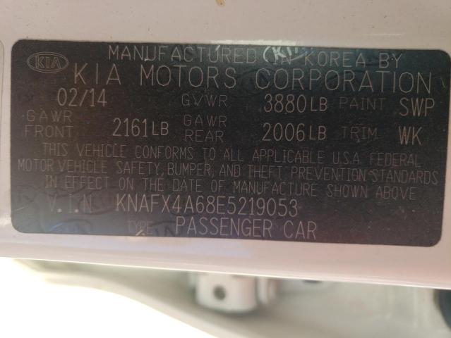 Photo 10 from auction – 2014 KIA FORTE LX with VIN KNAFX4A68E5219053