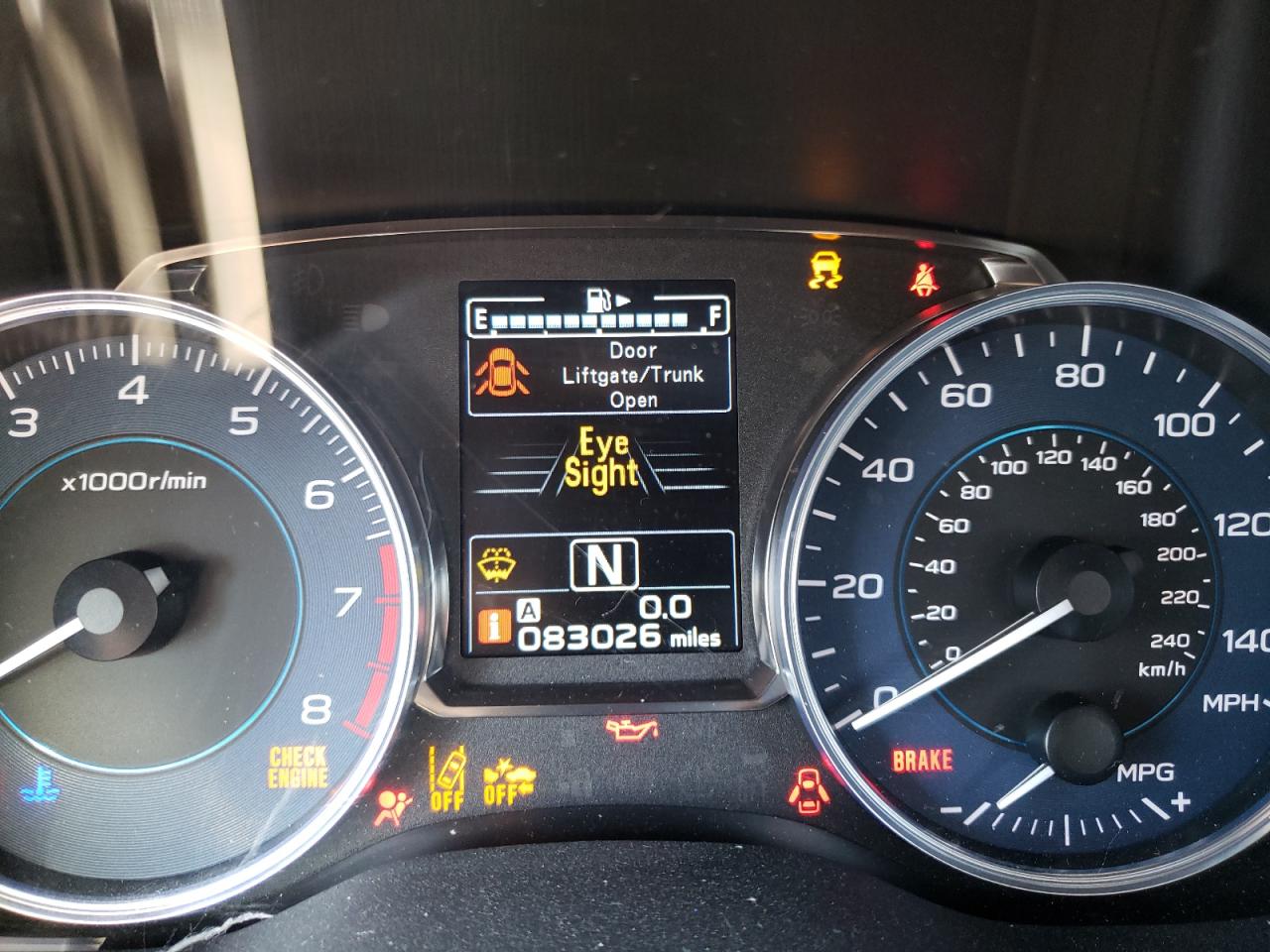 Photo 8 from auction – 2016 SUBARU IMPREZA SP with VIN JF1GPAY68G8237572