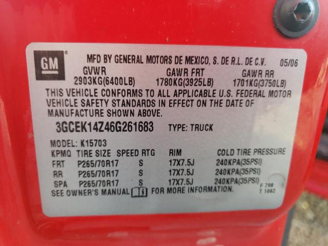 Photo 10 from auction – 2006 CHEVROLET SILVERADO with VIN 3GCEK14Z46G261683