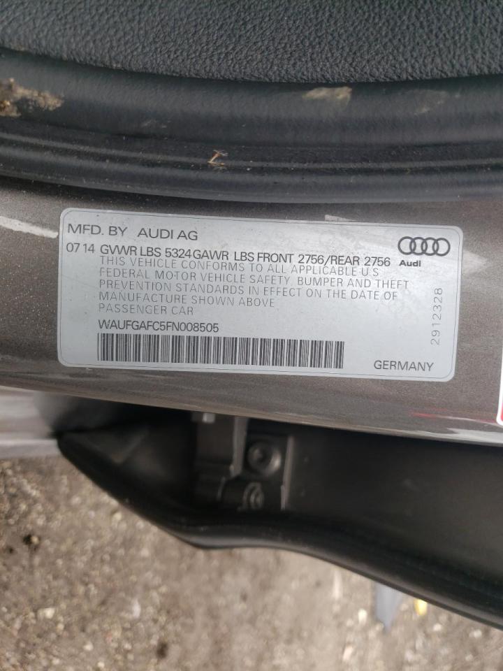 Photo 10 from auction – 2015 AUDI A6 PREMIUM with VIN WAUFGAFC5FN008505