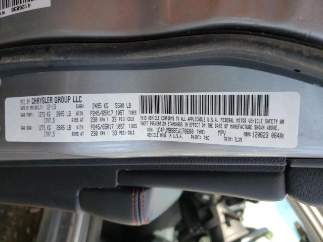 Photo 10 from auction – 2014 JEEP CHEROKEE T with VIN 1C4PJMBS6EW178680