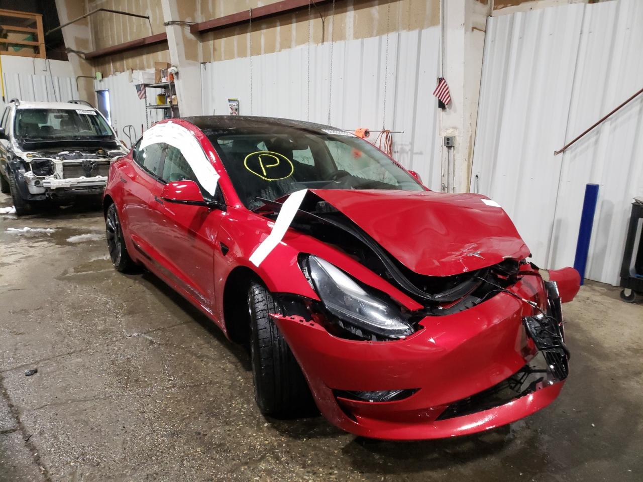 TESLA MODEL 3 2021 with VIN 5YJ3E1EC8MF065175 - Photo from auction