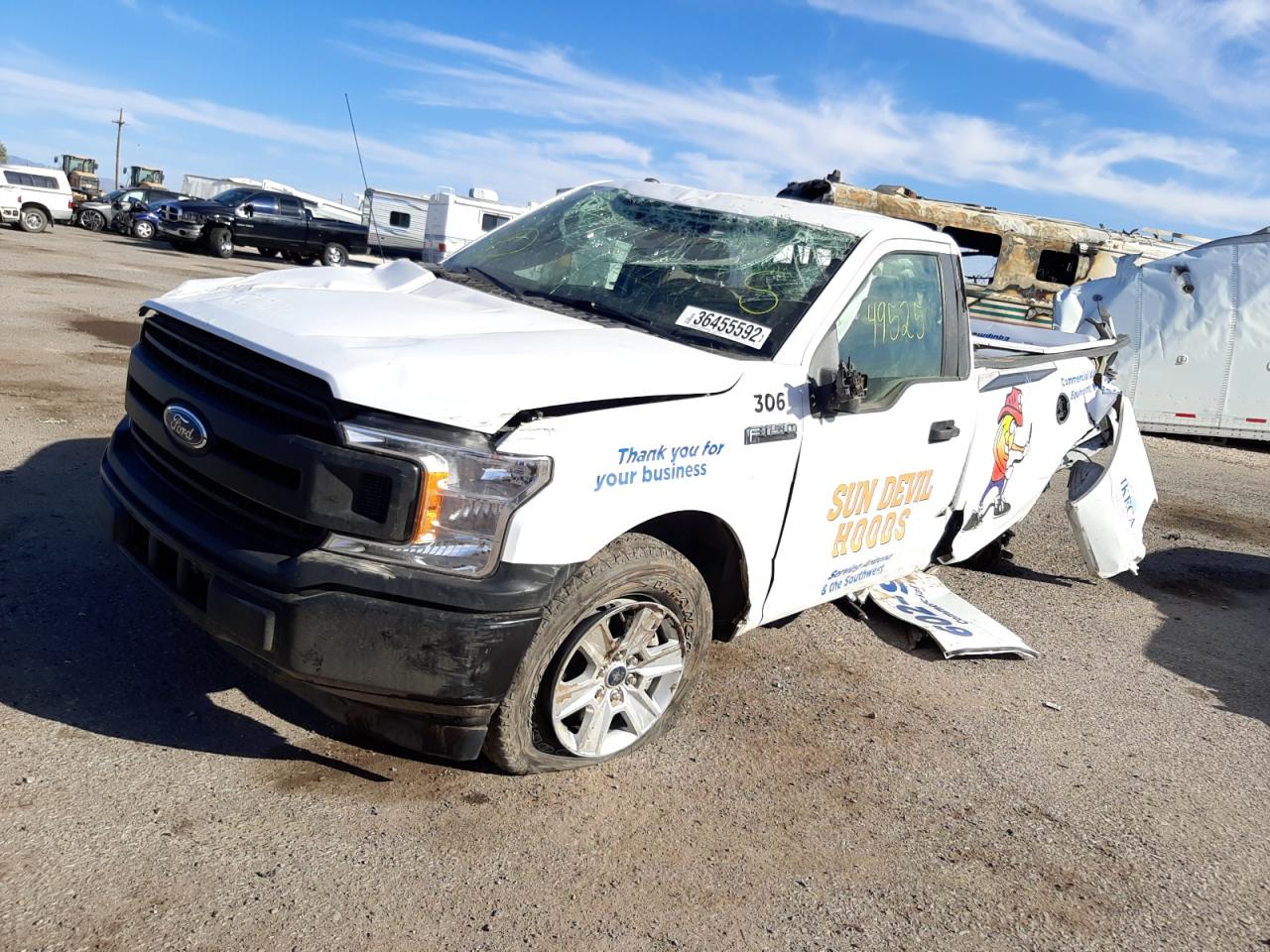 Photo 2 from auction – 2019 FORD F150 with VIN 1FTNF1C55KKC70110