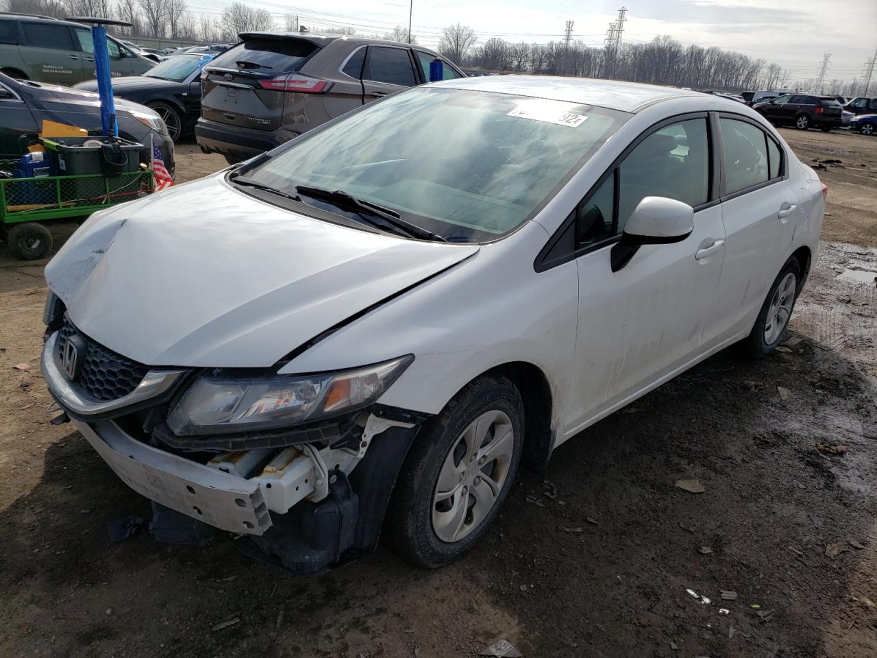 Photo 2 from auction – 2013 HONDA CIVIC LX with VIN 2HGFB2F46DH035008