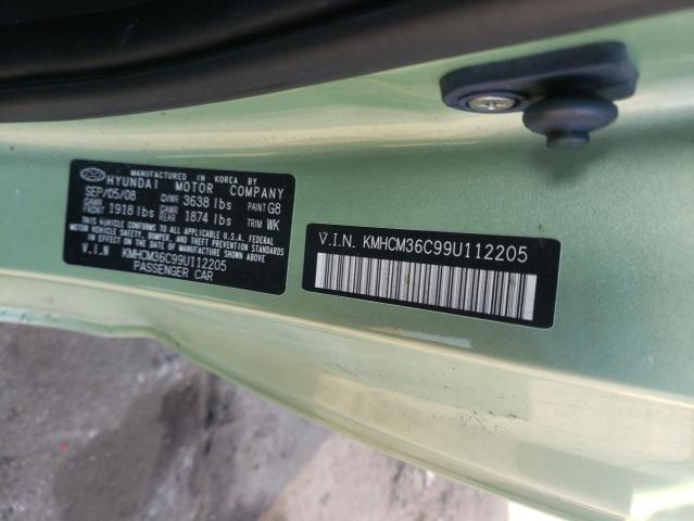 Photo 10 from auction – 2009 HYUNDAI ACCENT GS with VIN KMHCM36C99U112205