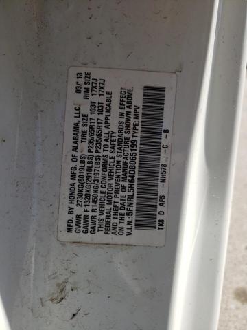 Photo 10 from auction – 2013 HONDA ODYSSEY EX with VIN 5FNRL5H64DB065199